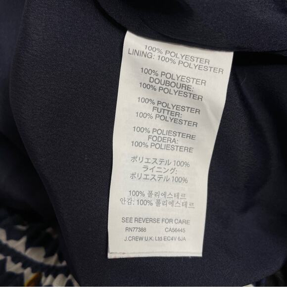 J CREW Floral Pants Joggers Womens Size 4 Abstract Office Professional Career - Picture 9 of 9